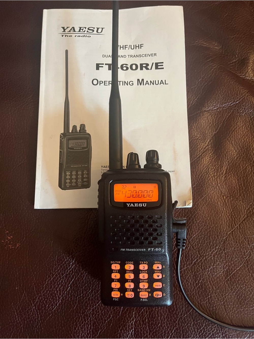 FT-60R Portable Two-Way Radio - Black with Orange Display
